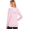 imageMAGCOMSEN Womens UPF 50 Sun Protection Jacket Long Sleeve Zip Up Cooling Lightweight Hoodie Hiking ShirtLight Pink