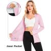 imageMAGCOMSEN Womens UPF 50 Sun Protection Jacket Long Sleeve Zip Up Cooling Lightweight Hoodie Hiking ShirtLight Pink