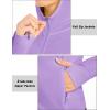 imageMAGCOMSEN Womens UPF 50 Sun Protection Jacket Long Sleeve Zip Up Cooling Lightweight Hoodie Hiking ShirtLight Purple