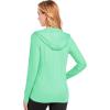 imageMAGCOMSEN Womens UPF 50 Sun Protection Jacket Long Sleeve Zip Up Cooling Lightweight Hoodie Hiking ShirtMint Green