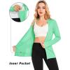 imageMAGCOMSEN Womens UPF 50 Sun Protection Jacket Long Sleeve Zip Up Cooling Lightweight Hoodie Hiking ShirtMint Green
