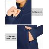imageMAGCOMSEN Womens UPF 50 Sun Protection Jacket Long Sleeve Zip Up Cooling Lightweight Hoodie Hiking ShirtNavy