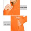 imageMAGCOMSEN Womens UPF 50 Sun Protection Jacket Long Sleeve Zip Up Cooling Lightweight Hoodie Hiking ShirtOrange