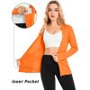 imageMAGCOMSEN Womens UPF 50 Sun Protection Jacket Long Sleeve Zip Up Cooling Lightweight Hoodie Hiking ShirtOrange