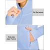 imageMAGCOMSEN Womens UPF 50 Sun Protection Jacket Long Sleeve Zip Up Cooling Lightweight Hoodie Hiking ShirtPale Blue