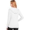 imageMAGCOMSEN Womens UPF 50 Sun Protection Jacket Long Sleeve Zip Up Cooling Lightweight Hoodie Hiking ShirtWhite
