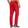 imageMAGCOMSEN Mens Lightweight Hiking Pants Quick Dry Running Pants with Zipper Pockets Open Bottom Sweatpants WorkoutTomato Red