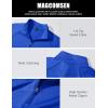 imageMAGCOMSEN Mens Quarter Zip Pullover Long Sleeve Sweatshirts Fleece Lined Golf Pullover Thermal Gym Workout TopsBlue