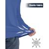 imageMAGCOMSEN Mens Quarter Zip Pullover Long Sleeve Sweatshirts Fleece Lined Golf Pullover Thermal Gym Workout TopsBlue Grey