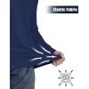imageMAGCOMSEN Mens Quarter Zip Pullover Long Sleeve Sweatshirts Fleece Lined Golf Pullover Thermal Gym Workout TopsNavy