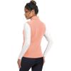 imageMAGCOMSEN Womens Fleece Vest Outerwear Sleeveless Lightweight Zip Jackets Warm Soft Vests with Zipper PocketsApricot