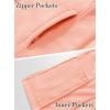 imageMAGCOMSEN Womens Fleece Vest Outerwear Sleeveless Lightweight Zip Jackets Warm Soft Vests with Zipper PocketsApricot