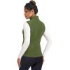 imageMAGCOMSEN Womens Fleece Vest Outerwear Sleeveless Lightweight Zip Jackets Warm Soft Vests with Zipper PocketsArmy Green