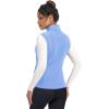 imageMAGCOMSEN Womens Fleece Vest Outerwear Sleeveless Lightweight Zip Jackets Warm Soft Vests with Zipper PocketsLight Blue