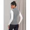 imageMAGCOMSEN Womens Fleece Vest Outerwear Sleeveless Lightweight Zip Jackets Warm Soft Vests with Zipper PocketsLight Gray