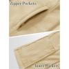 imageMAGCOMSEN Womens Fleece Vest Outerwear Sleeveless Lightweight Zip Jackets Warm Soft Vests with Zipper PocketsLight Khaki