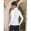 imageMAGCOMSEN Womens Fleece Vest Outerwear Sleeveless Lightweight Zip Jackets Warm Soft Vests with Zipper PocketsWhite