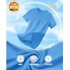 imageMAGCOMSEN Womens Short Sleeve TShirts UPF 50 Sun Protection Quick Dry Athletic Running Workout Rash Guard TopsBlue