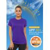 imageMAGCOMSEN Womens Short Sleeve TShirts UPF 50 Sun Protection Quick Dry Athletic Running Workout Rash Guard TopsPruple