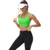 imageMAGCOMSEN Womens Sports Bras Cross Back Wireless Padded Bra Wide Strap Low Impact MoistureWicking for Workout Gym YogaGrass Green