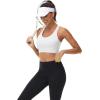 imageMAGCOMSEN Womens Sports Bras Cross Back Wireless Padded Bra Wide Strap Low Impact MoistureWicking for Workout Gym YogaWhite