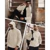 imageMAGCOMSEN Mens Military Tactical Jacket Warm Fleece Hoodies Sport Outdoor Winter Coats WindbreakerBeige