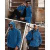 imageMAGCOMSEN Mens Military Tactical Jacket Warm Fleece Hoodies Sport Outdoor Winter Coats WindbreakerBlue Green