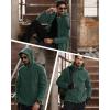imageMAGCOMSEN Mens Military Tactical Jacket Warm Fleece Hoodies Sport Outdoor Winter Coats WindbreakerDark Green