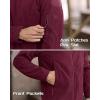 imageMAGCOMSEN Mens Military Tactical Jacket Warm Fleece Hoodies Sport Outdoor Winter Coats WindbreakerWine Red