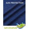 imageMAGCOMSEN Womens 14 Zip Shirts UPF 50 Sun Protection Pullover Long Sleeve Quick Dry Workout Hiking Athletic ShirtsDark Blue