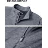 imageMAGCOMSEN Womens 14 Zip Shirts UPF 50 Sun Protection Pullover Long Sleeve Quick Dry Workout Hiking Athletic ShirtsDark Grey