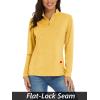 imageMAGCOMSEN Womens 14 Zip Shirts UPF 50 Sun Protection Pullover Long Sleeve Quick Dry Workout Hiking Athletic ShirtsGinger