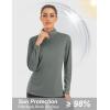 imageMAGCOMSEN Womens Shirts Long Sleeve 14 Zip UPF50 UV Sun Protection Quick Dry Workout Hiking Athletic Shirts Rash GuardDark Grey