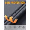imageMAGCOMSEN Womens Shirts Long Sleeve 14 Zip UPF50 UV Sun Protection Quick Dry Workout Hiking Athletic Shirts Rash GuardDark Grey