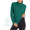 imageMAGCOMSEN Womens Shirts Long Sleeve 14 Zip UPF50 UV Sun Protection Quick Dry Workout Hiking Athletic Shirts Rash GuardJade Green
