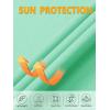 imageMAGCOMSEN Womens Shirts Long Sleeve 14 Zip UPF50 UV Sun Protection Quick Dry Workout Hiking Athletic Shirts Rash GuardMint Green