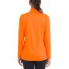 imageMAGCOMSEN Womens Shirts Long Sleeve 14 Zip UPF50 UV Sun Protection Quick Dry Workout Hiking Athletic Shirts Rash GuardOrange