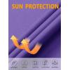 imageMAGCOMSEN Womens Shirts Long Sleeve 14 Zip UPF50 UV Sun Protection Quick Dry Workout Hiking Athletic Shirts Rash GuardPurple