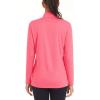 imageMAGCOMSEN Womens Shirts Long Sleeve 14 Zip UPF50 UV Sun Protection Quick Dry Workout Hiking Athletic Shirts Rash GuardRose