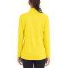imageMAGCOMSEN Womens Shirts Long Sleeve 14 Zip UPF50 UV Sun Protection Quick Dry Workout Hiking Athletic Shirts Rash GuardYellow