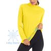 imageMAGCOMSEN Womens Shirts Long Sleeve 14 Zip UPF50 UV Sun Protection Quick Dry Workout Hiking Athletic Shirts Rash GuardYellow