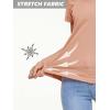 imageMAGCOMSEN Womens T Shirts VNeck Short Sleeve UPF 50 Sun Protection Performance Quick Dry Athletic Shirts Tee TopsApricot
