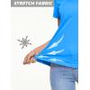 imageMAGCOMSEN Womens T Shirts VNeck Short Sleeve UPF 50 Sun Protection Performance Quick Dry Athletic Shirts Tee TopsAzure