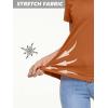imageMAGCOMSEN Womens T Shirts VNeck Short Sleeve UPF 50 Sun Protection Performance Quick Dry Athletic Shirts Tee TopsDark Orange