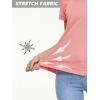 imageMAGCOMSEN Womens T Shirts VNeck Short Sleeve UPF 50 Sun Protection Performance Quick Dry Athletic Shirts Tee TopsGrey Pink
