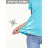imageMAGCOMSEN Womens T Shirts VNeck Short Sleeve UPF 50 Sun Protection Performance Quick Dry Athletic Shirts Tee TopsIce Blue