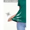 imageMAGCOMSEN Womens T Shirts VNeck Short Sleeve UPF 50 Sun Protection Performance Quick Dry Athletic Shirts Tee TopsJade Green