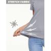 imageMAGCOMSEN Womens T Shirts VNeck Short Sleeve UPF 50 Sun Protection Performance Quick Dry Athletic Shirts Tee TopsLight Grey