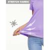 imageMAGCOMSEN Womens T Shirts VNeck Short Sleeve UPF 50 Sun Protection Performance Quick Dry Athletic Shirts Tee TopsLight Purple