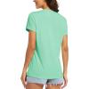 imageMAGCOMSEN Womens T Shirts VNeck Short Sleeve UPF 50 Sun Protection Performance Quick Dry Athletic Shirts Tee TopsMint Green
